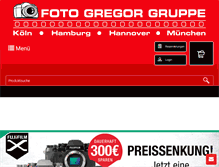 Tablet Screenshot of foto-gregor-gruppe.de